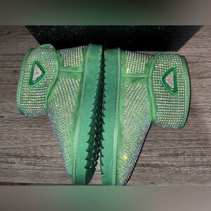 Cape Robbin Green Studded Bootie New